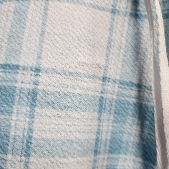 Midnight Hour: Blue & White Plaid Double Lace-Up Skirt - Picture 12 of 14